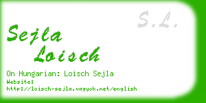 sejla loisch business card
